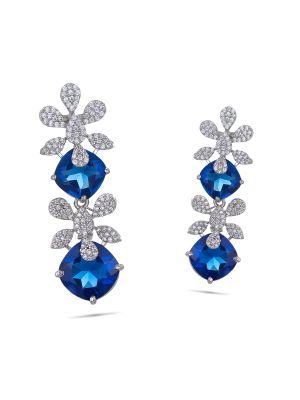 Elegant Party Wear Silver Earring