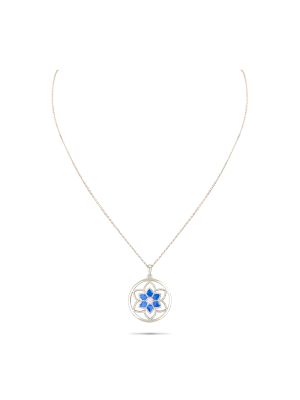 Stunning Silver Chain With Pendant Set