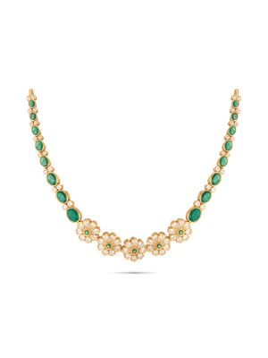 Gorgeous Floral Silver Necklace