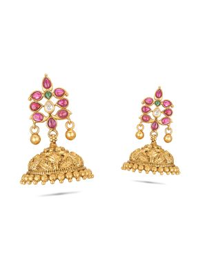 Stunning Silver Jhumka Earring