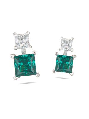 Elegant Party Wear Silver Earring