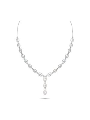 Enticing Trendy Silver Necklace