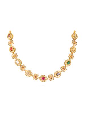 Enchanting Floral Silver Necklace