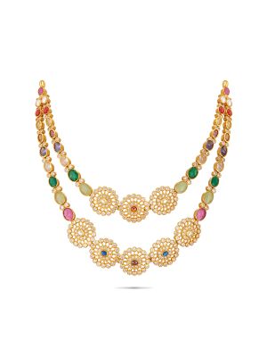 Mesmerising Floral Design Silver Necklace