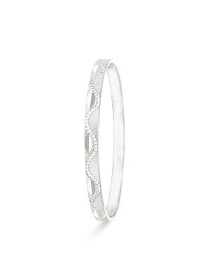 Fancy Silver Bangle