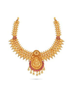 Mesmerising Temple Silver Necklace