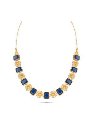 Elegant Floral Silver Necklace