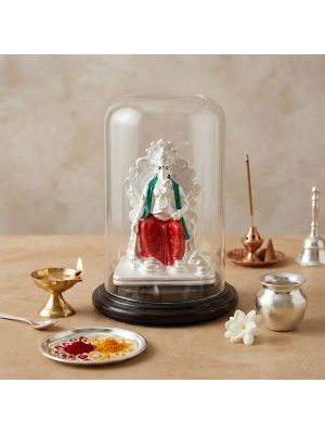 Elegant Silver Ganesha Statue