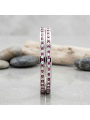 Fancy Silver Color Stone Bangles