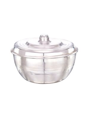 Silver Plain Bowl With Lid