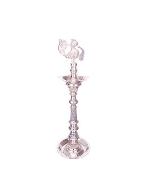 Peacock Silver Vilakku