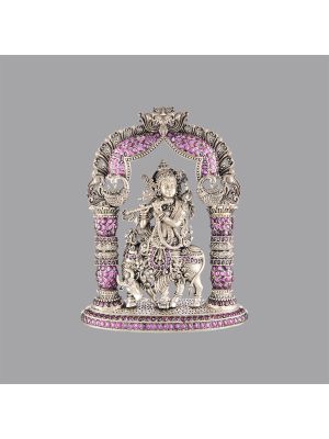 Silver Krishnan 3D Vigraham