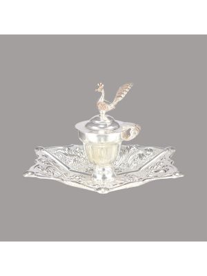 Silver peacock simil