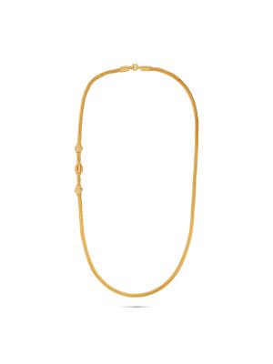 Gold plated silver mogappu chain