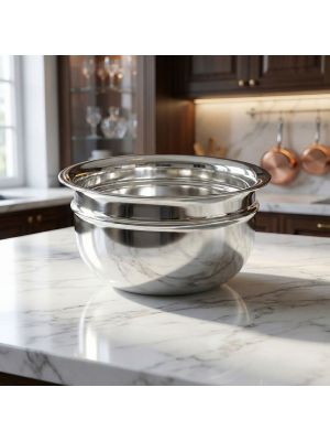 Traditional Polished Round Silver Pan