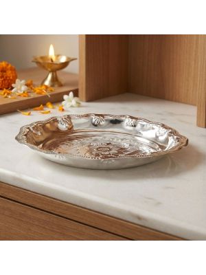 Spritual Divine Oval Silver Plate