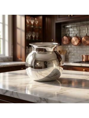 Traditional Polished Silver Wide Chembu