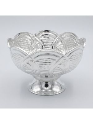 Embossed Leaf Silver Sandhana Pela