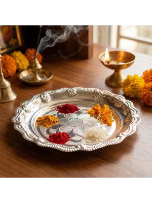 Spritual Divine Oval Silver Plate