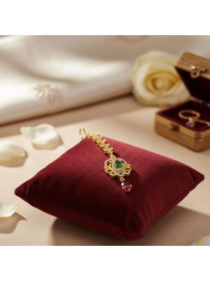 Bridal Gold Finish Stone Nethichutti