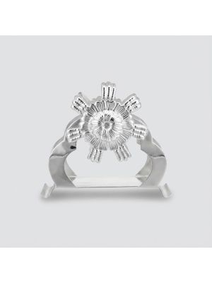 Fancy Floral Silver Stand