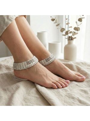 Traditional Bridal Arumbu Mugappu Silver Kolusu