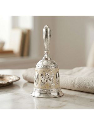 Luxury Lotus Dinner Bell with Cream Enamel