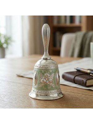 Luxury Lotus Dinner Bell with Pastel Enamel