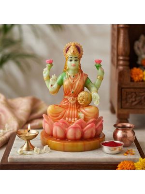 Lord Lakshmi Ceramic Idol