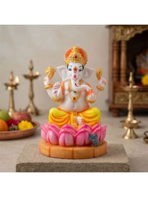 Lord Ganesh Ceramic Idol