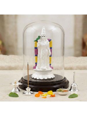 Divine Meenakshi Silver Idol