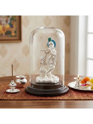 Divine Krishna Silver Idol
