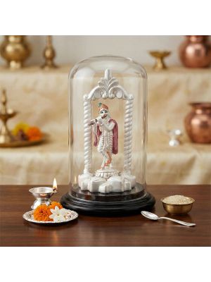 Divine Krishna Silver Idol