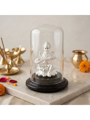 Divine Saraswathy Silver Idol
