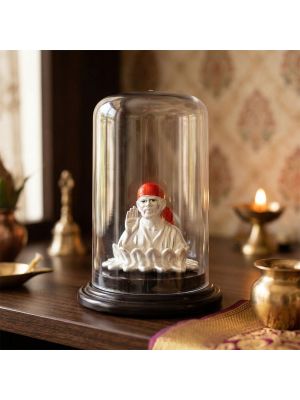 Lord Saibaba Silver Idol