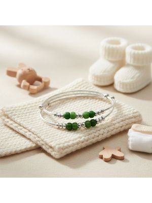 Silver Baby Kada with Beeds