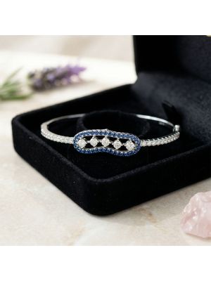 Sovereign Silver Color Stone Gadi