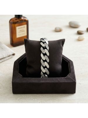 Men's Silver Italy Fancy Bracelet