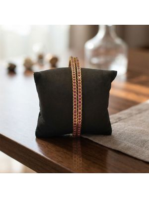 Gold Plated Kemp Stone Silver Bangles