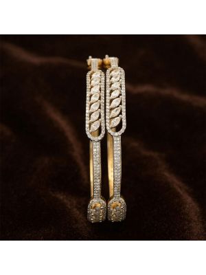 Classic Silver Marquise Stone Bangle