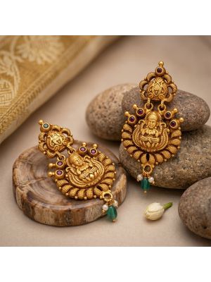 Lakshmi Antique Heritage Silver Drops