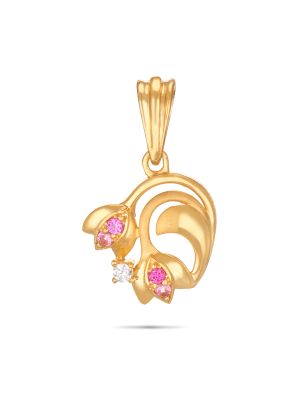 Floral Gold Pendant