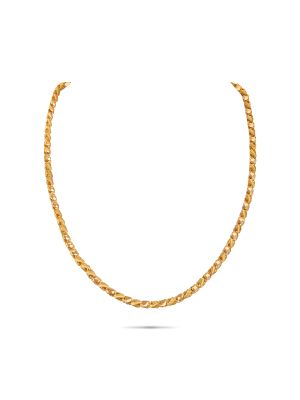 Fancy Pepper Leaf Gold Chain