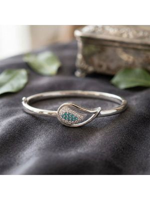 Luxury Silver Leaf Gadi