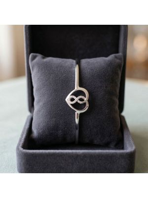 Traditional Infinity Heart Silver Gadi
