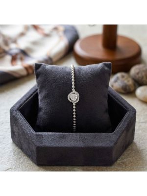 Luxury Sterling Silver Stone Gadi