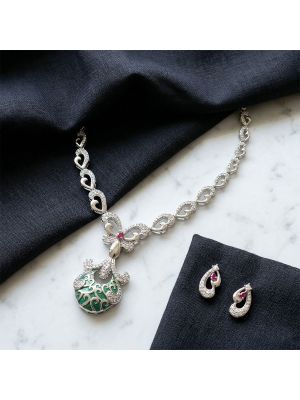 Butterfly Filigree Necklace set