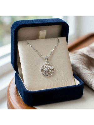 Modern Stars Pendant with Silver Chain