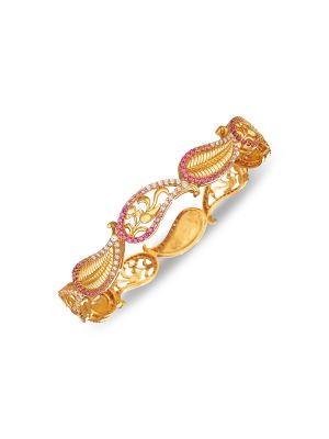 Fancy Gold Bangle-hover