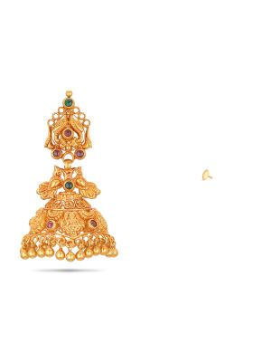 Bridal Wear Gold Jhumka Earring-hover